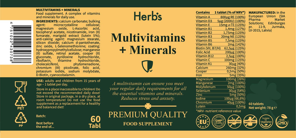 Multivitamins + Minerals