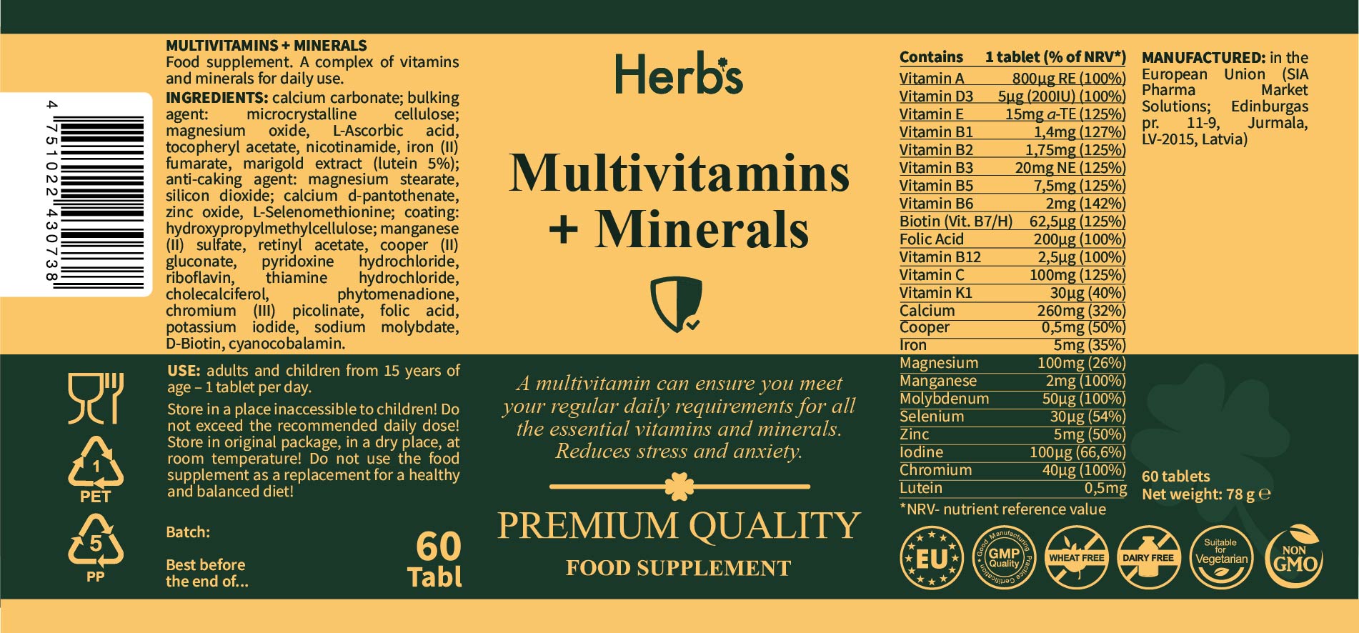 Multivitamins + Minerals