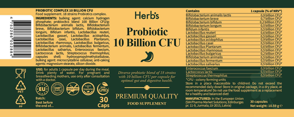 Probiotics 10 Billion CFU