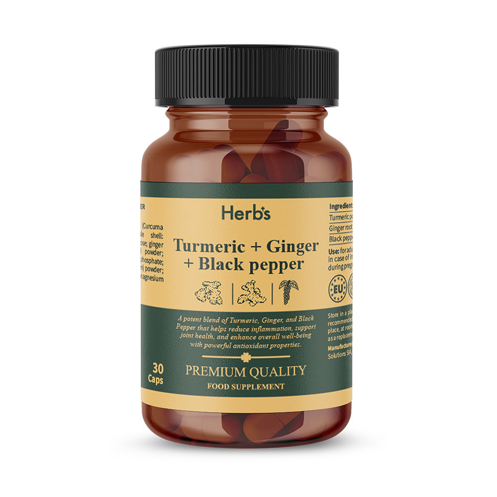 Turmeric + Ginger + Black Pepper Capsules