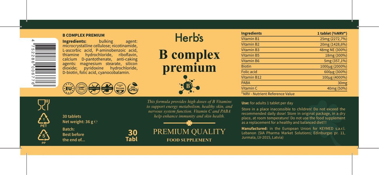 B Complex Premium + Vitamin C