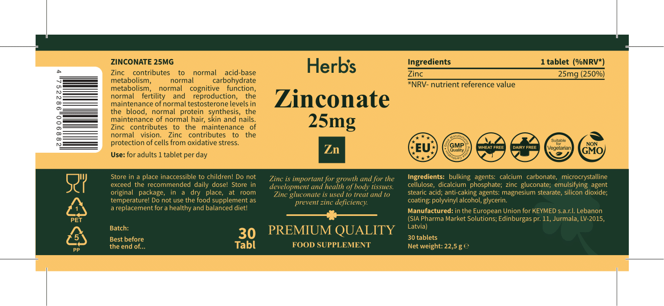 Zinconate 25 mg